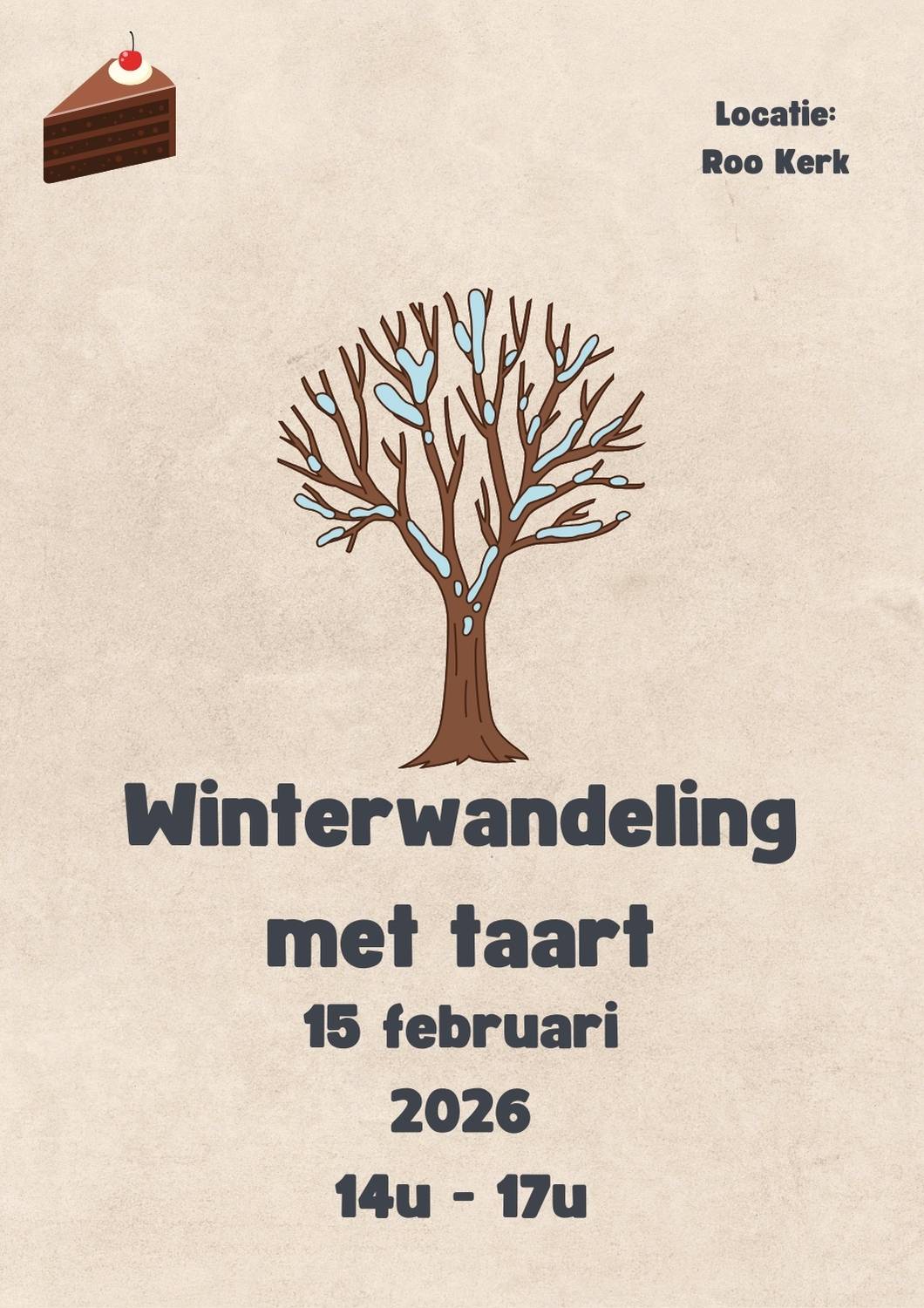 Herberg met winterwandeling en taart