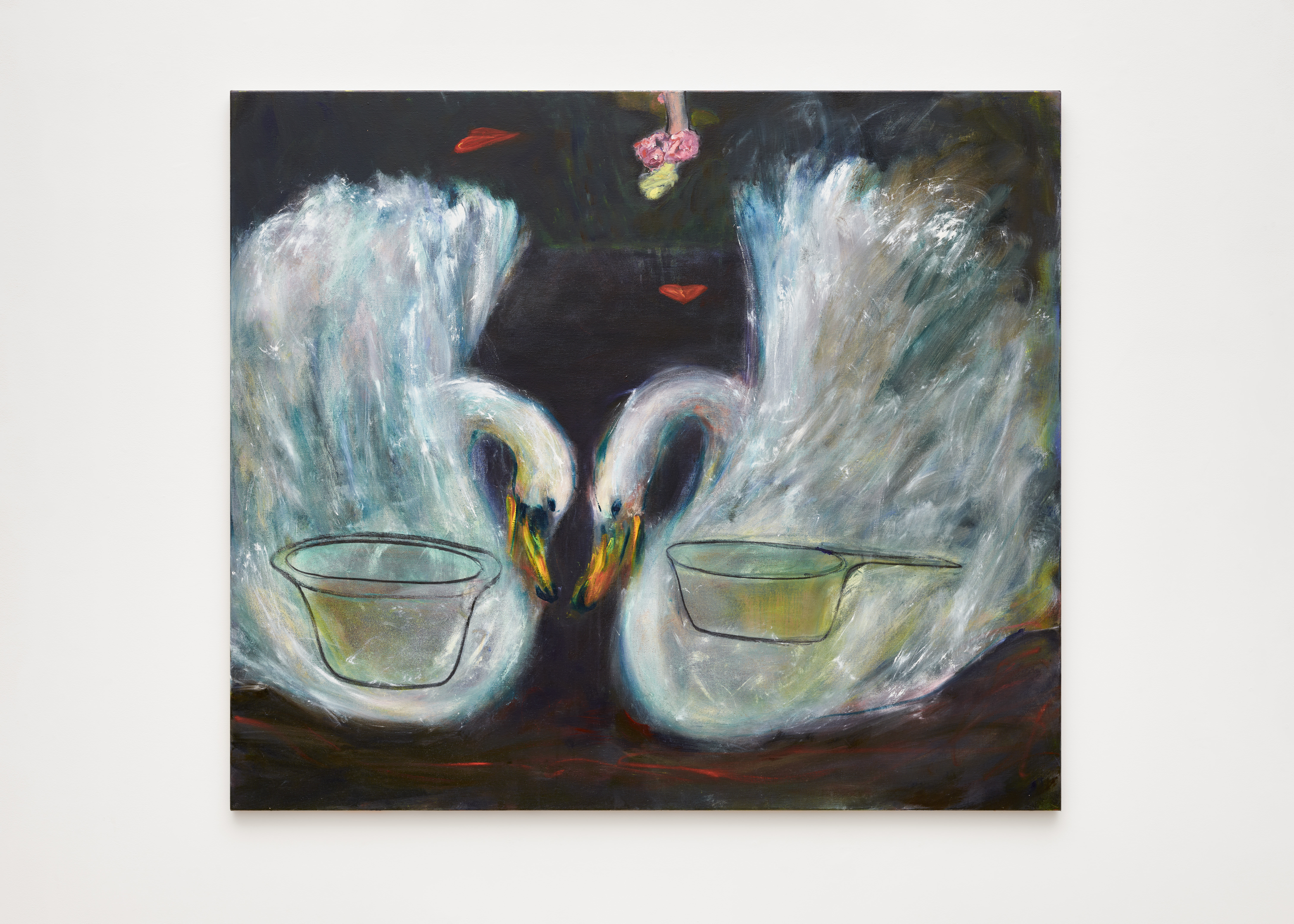 Rosalind Nashashibi, Swans and Pots (slipper), Courtesy of the artist and Grimm