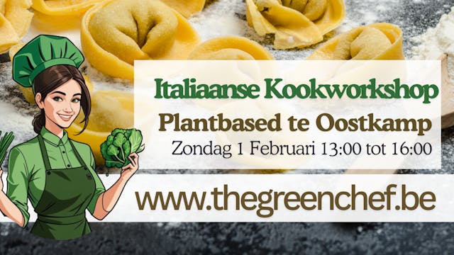 Italiaanse kookworkshop 1 februari te Oostkamp