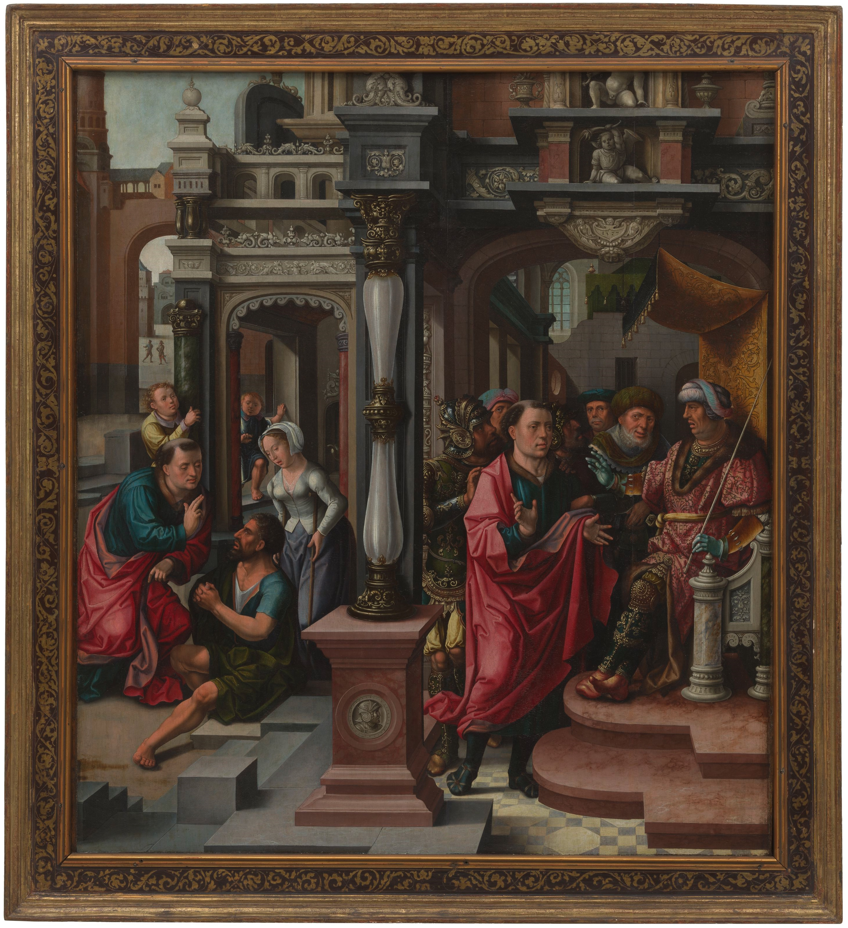 Legende van de heilige Kwinten, Onbekend, 1537, Collectie Vlaamse Gemeenschap bij M Leuven