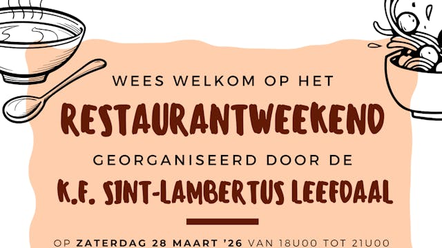 Restaurantweekend 2026