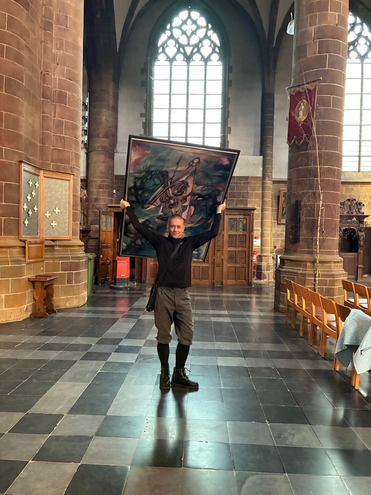 Kruisweg Edward Moons in de O.L.V-kerk Aarschot