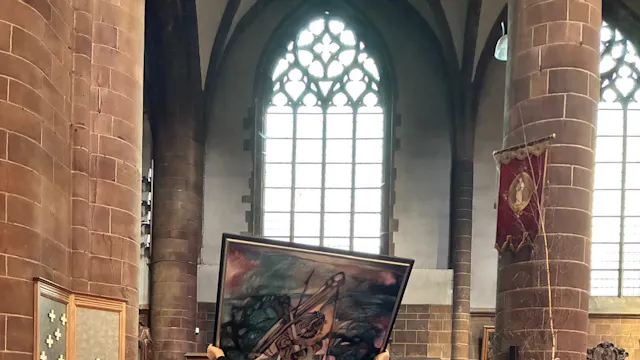 Kruisweg Edward Moons in de O.L.V-kerk Aarschot