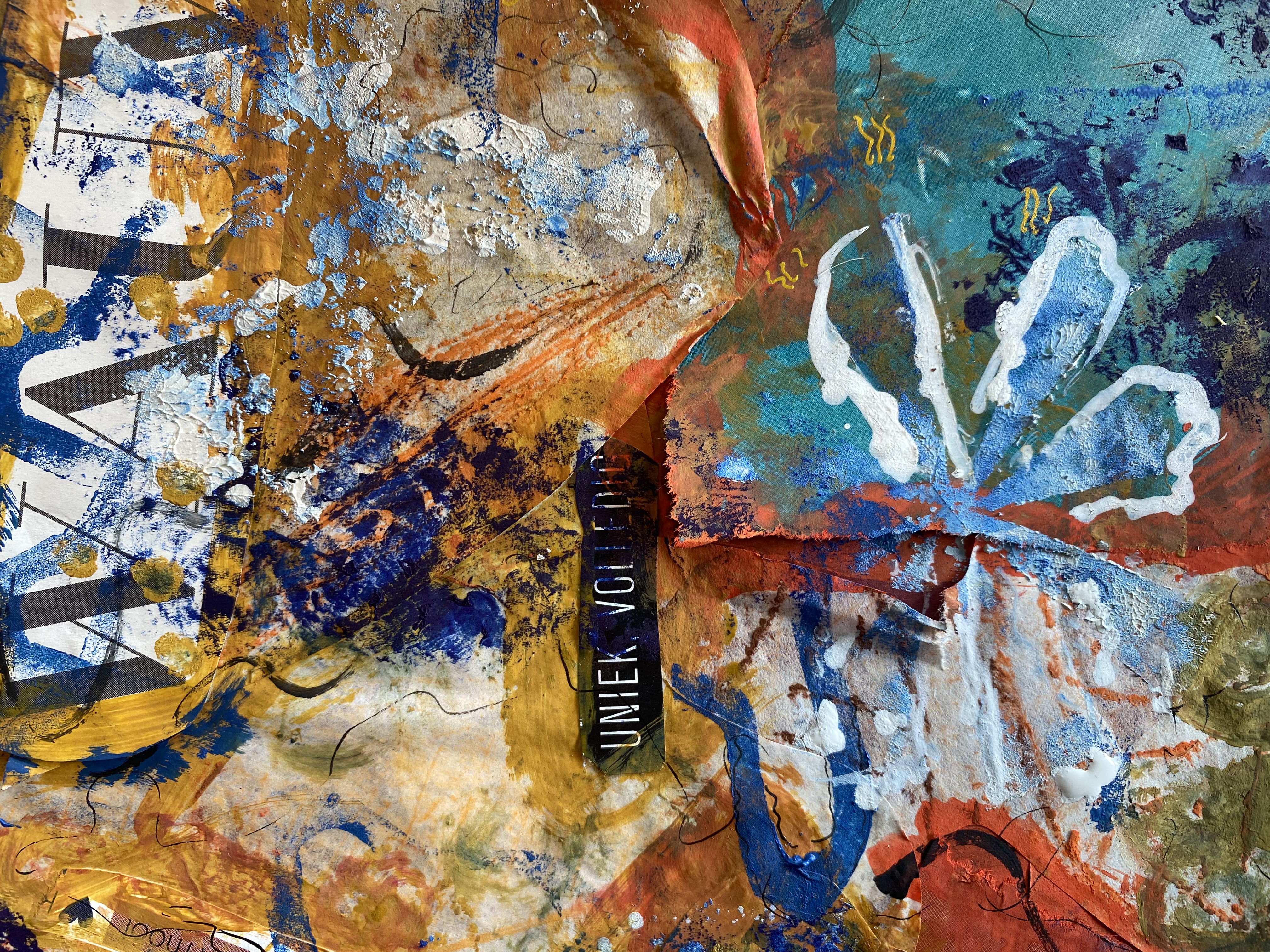 Intuïtieve art-journaling (mixed media)