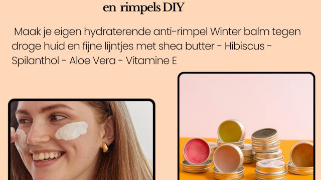Winter balm tegen droge huid en rimpels DIY Biobey