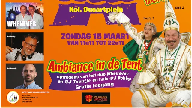 Stadsprins Dirk II en Jeugdprinses Imara I nodigen uit!