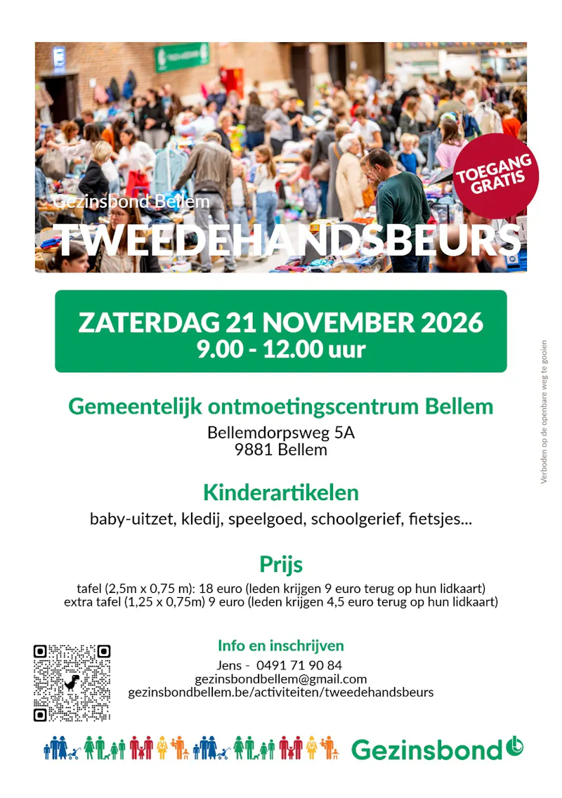 Tweedehandsbeurs kinderkleding en speelgoed