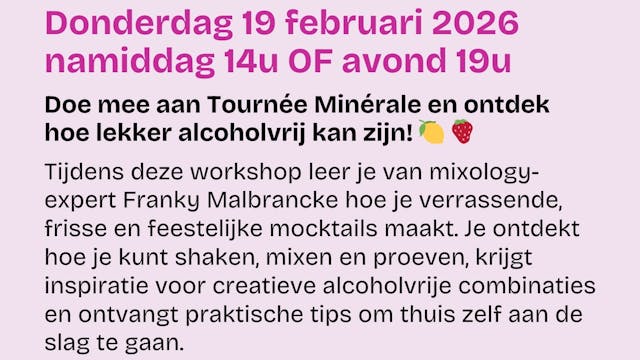 workshop mocktails