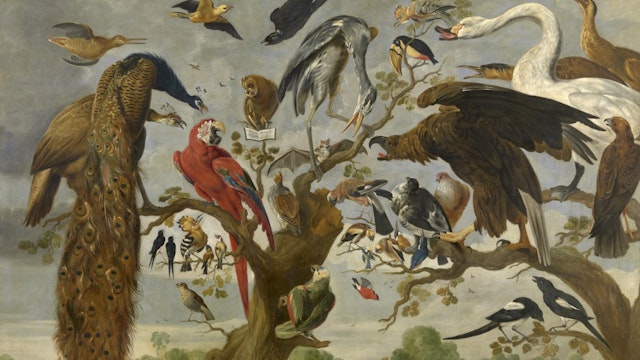 Schilderij "Vogelconcert" van Paul de Vos