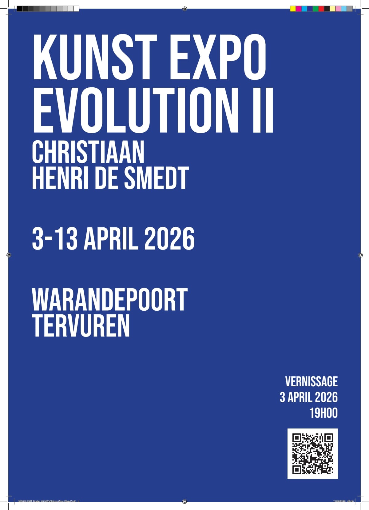 Poster: Artistic Evolution II: Kunst EXPO van Christiaan Henri De Smedt