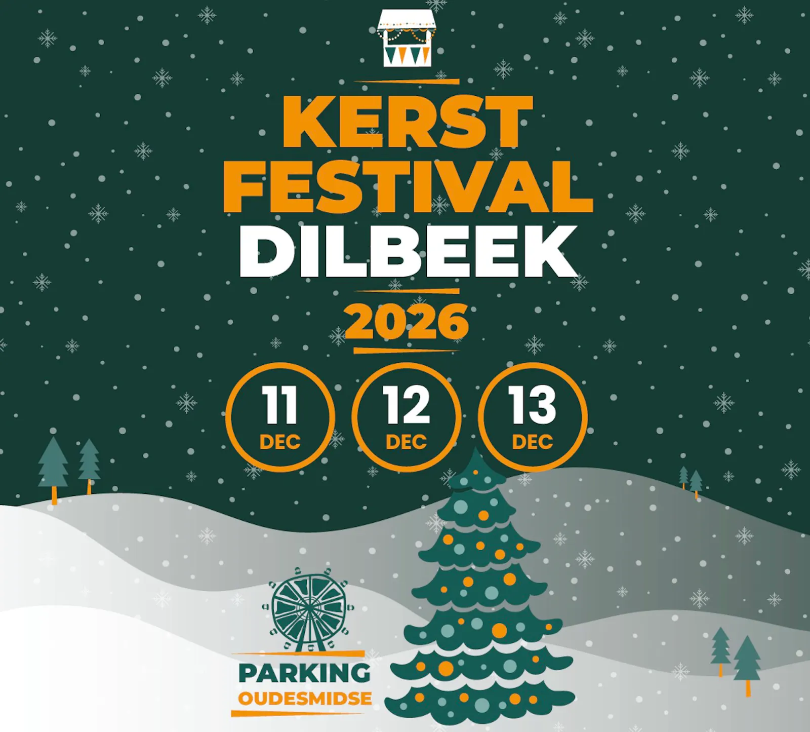 Kerstmarkt Dilbeek wordt Kerstfestival Dilbeek