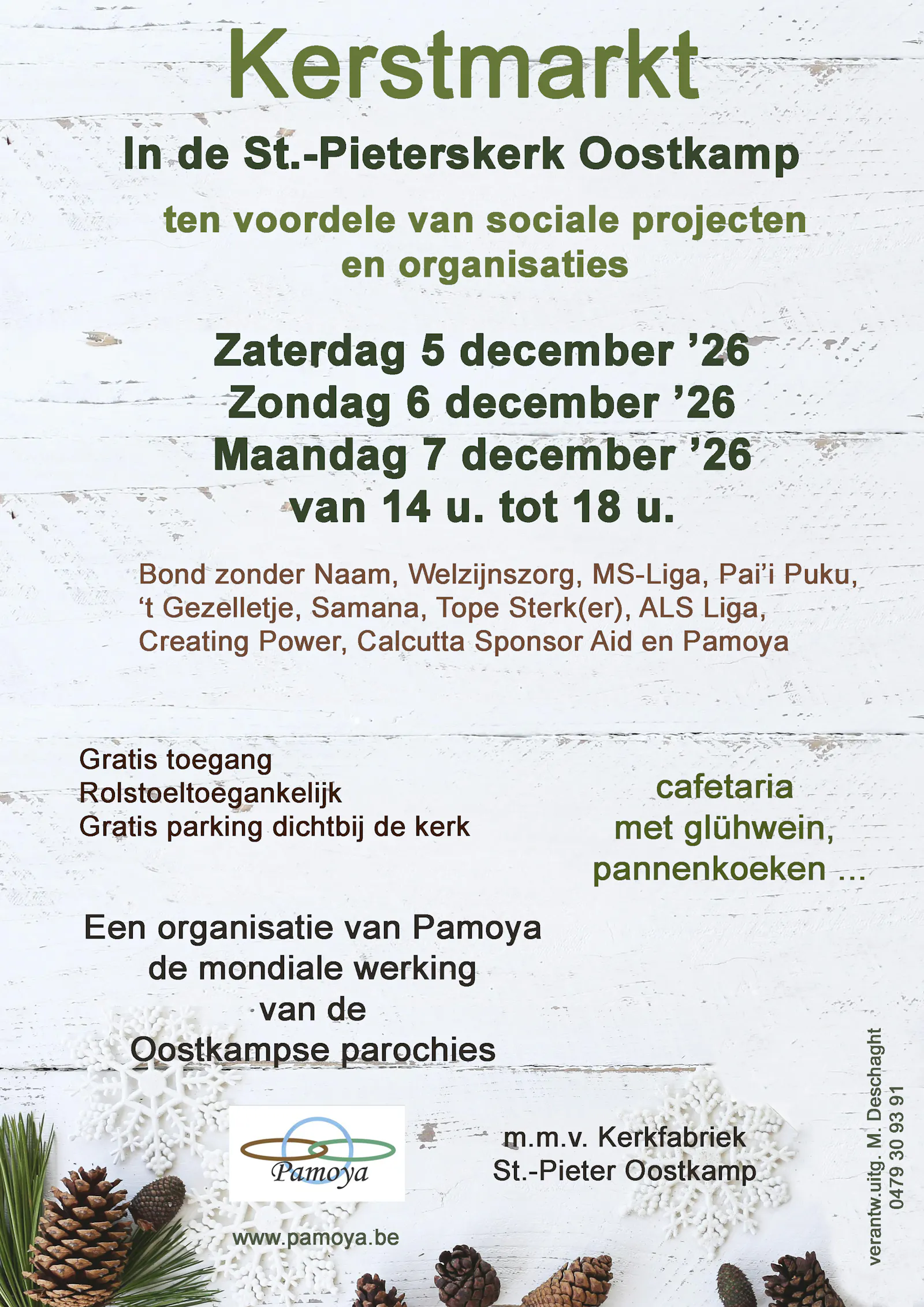 Kerstmarkt ten voordele van sociale projecten en organisaties