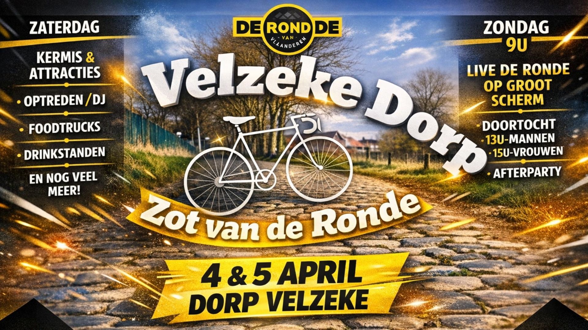Velzeke dorp - zot van de Ronde