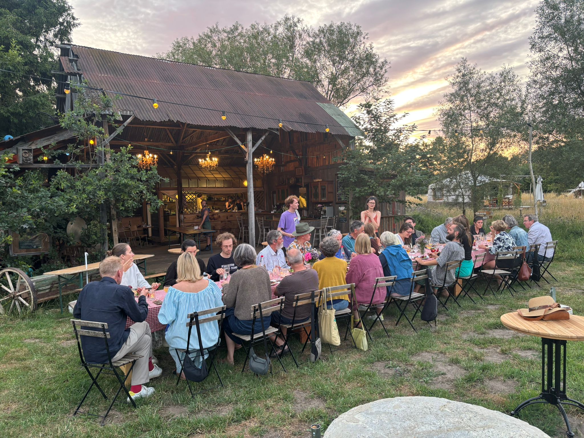Velddiner op het veld van Strackxhoeve