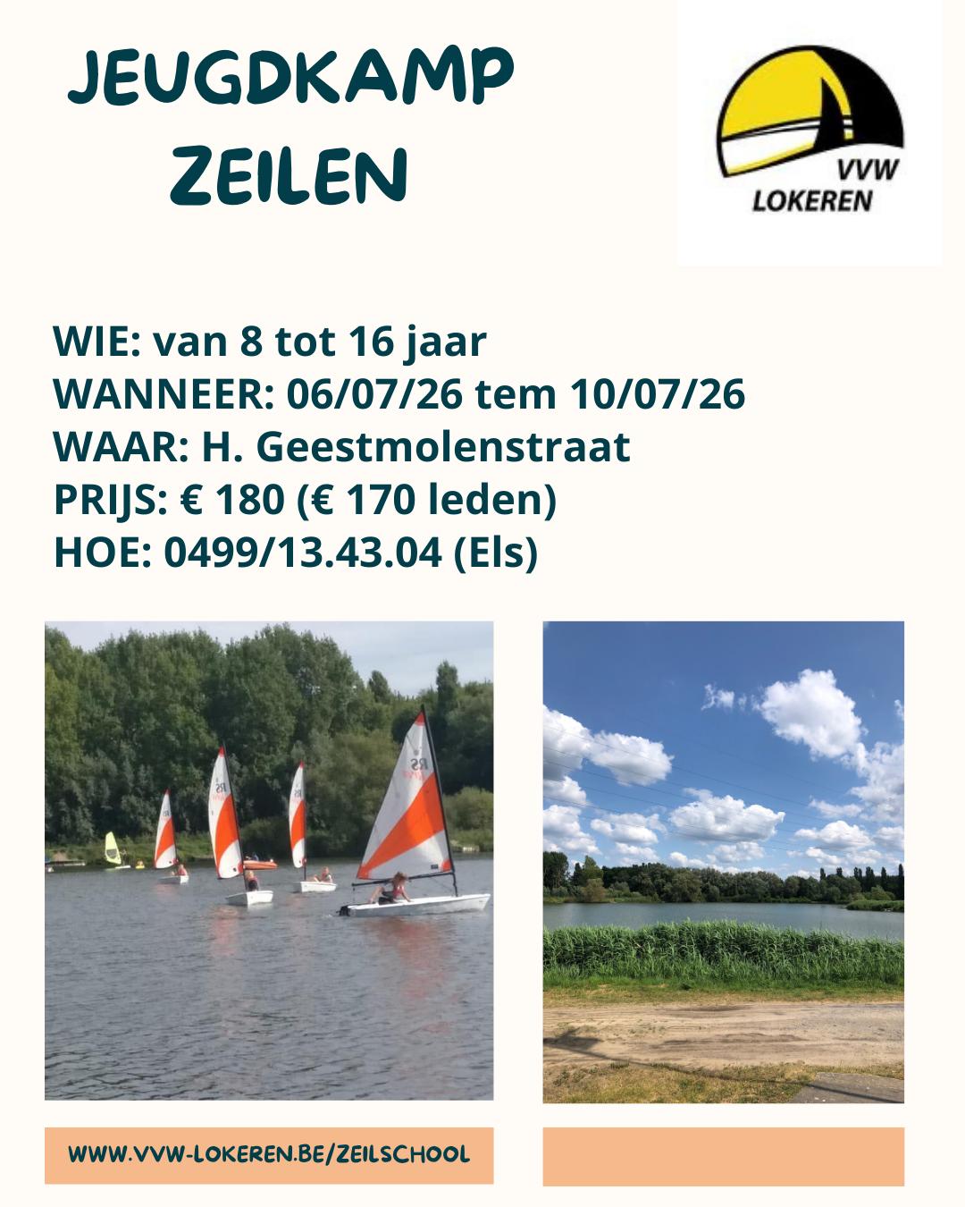 Jeugdcursus zeilen 2026