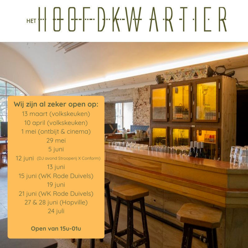 Het Hoofdkwartier café