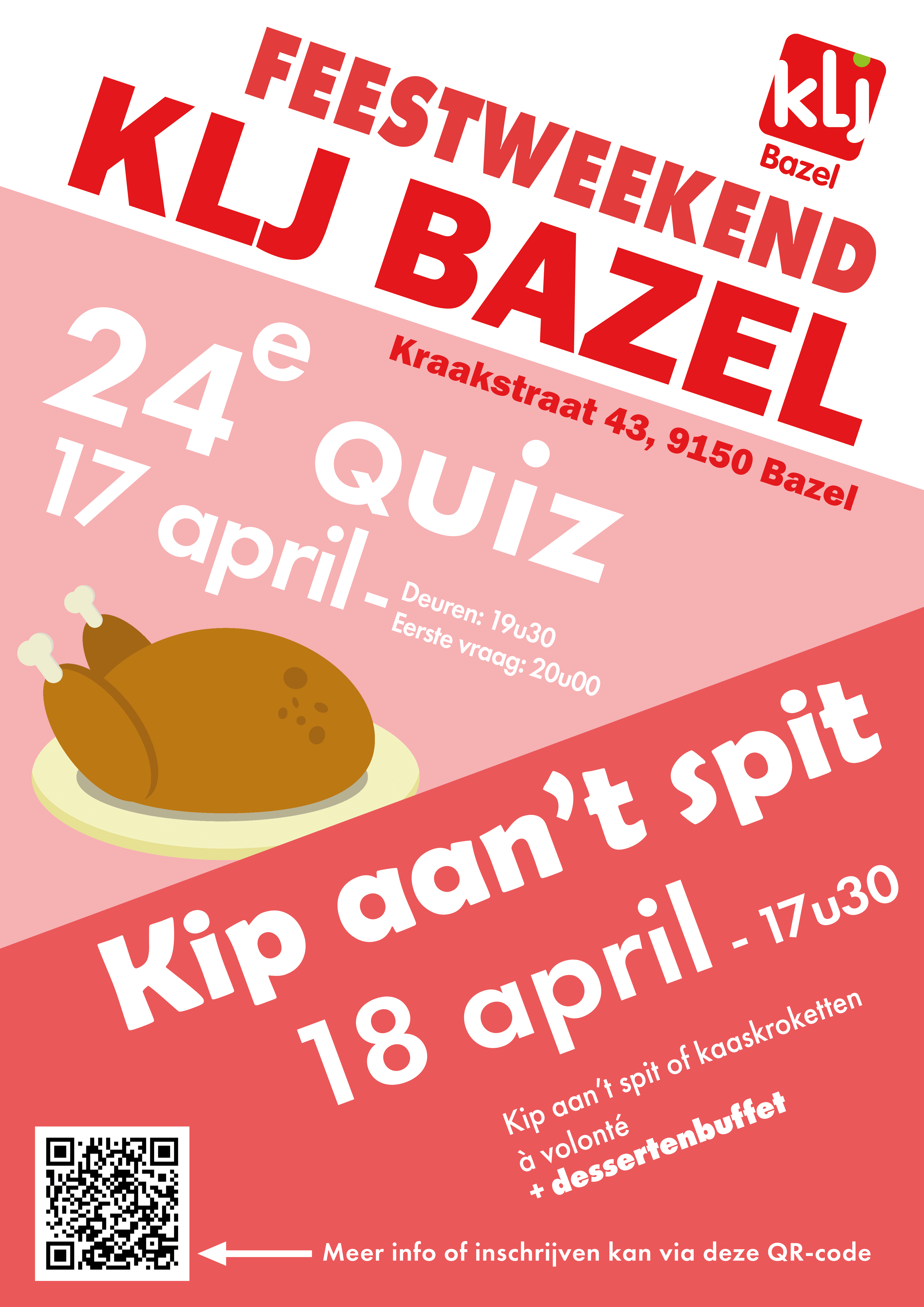 Poster feestweekend KLJ Bazel