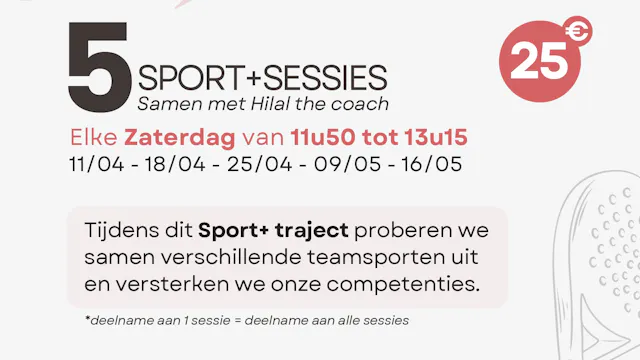 5 sportsessies voor jongeren van 14 tot 18 jaar oud