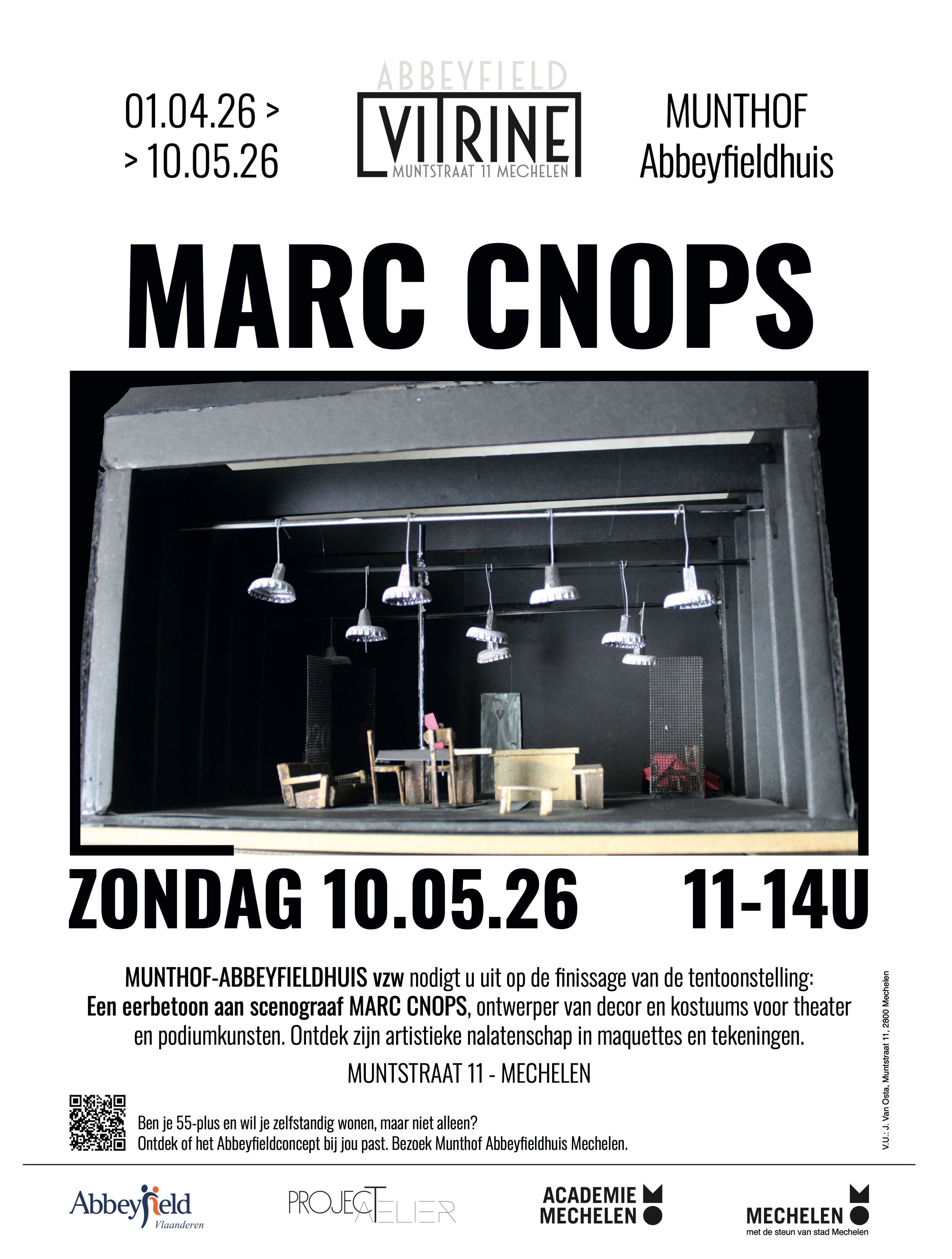 Vitrine Finissage tentoonstelling:"Hulde Marc Cnops" 10 mei 2026