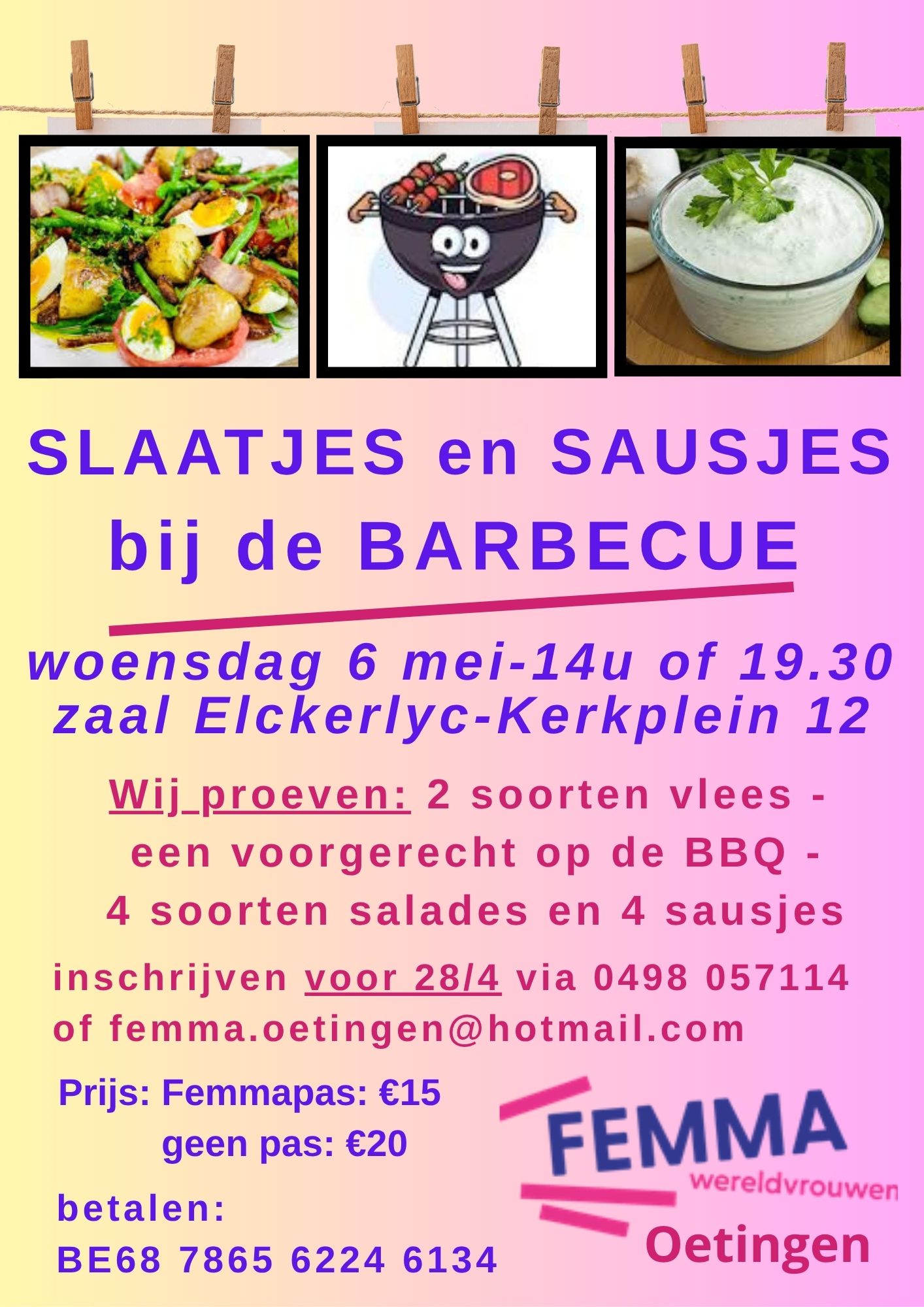 Slaatjes en sausjes bij de BBQ