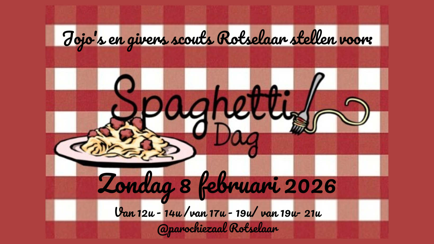 Spaghettidag Scouts Rotselaar 2026