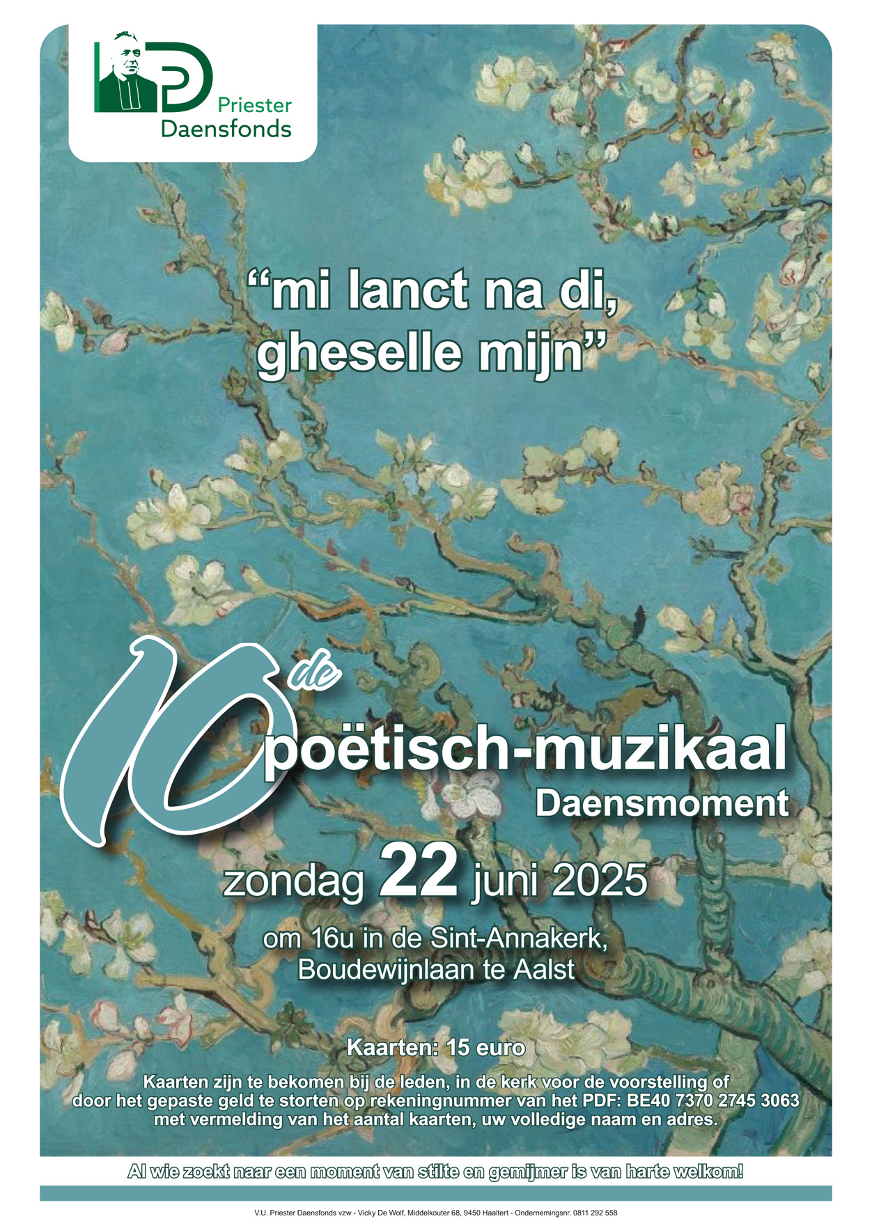 flyer Poëtisch-Muzikaal Daensmoment 2025