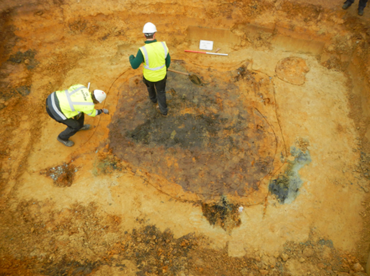 Opgraving van een vliegtuig