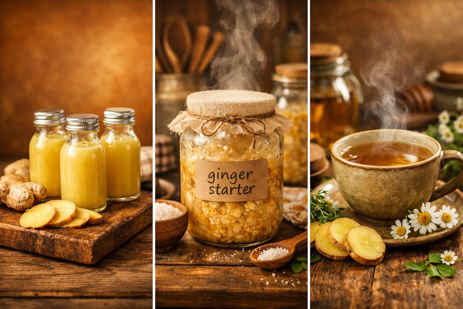 Ginger Workshop Triptych