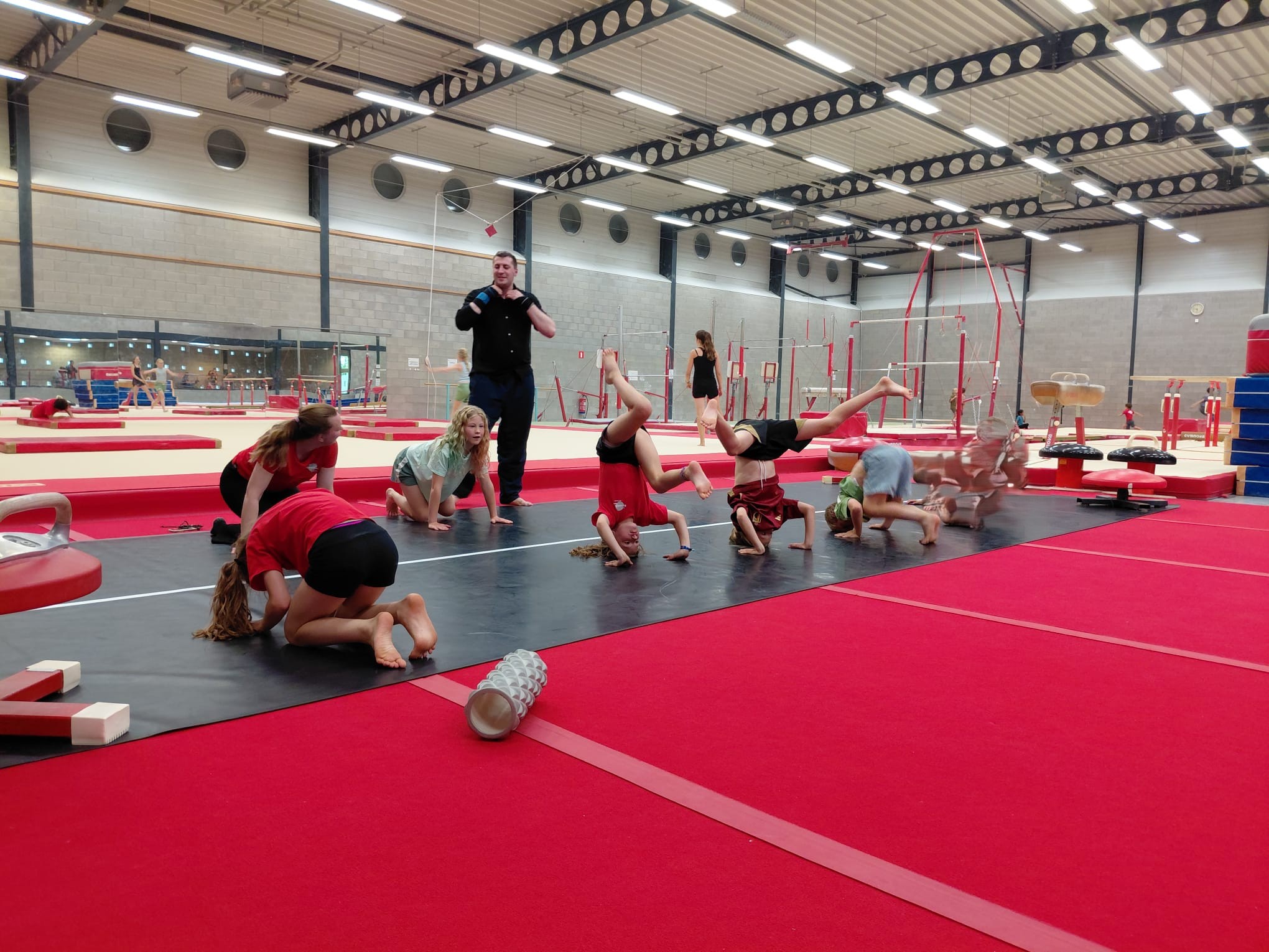 Oefenen tijdens opendeur met Patrick 