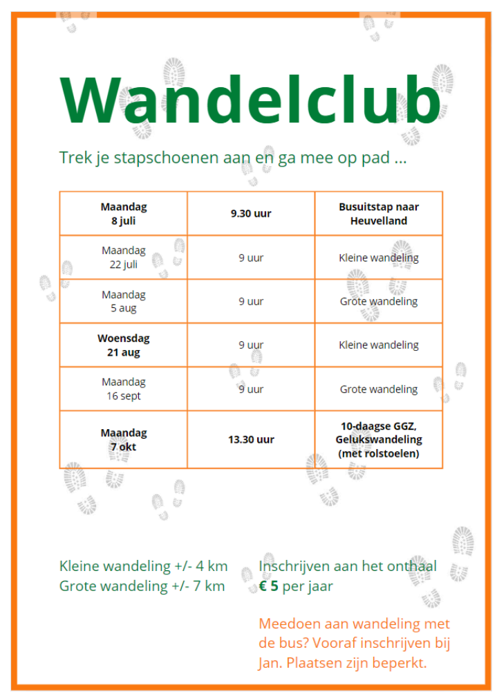 wandelclub De Zonnewijzer