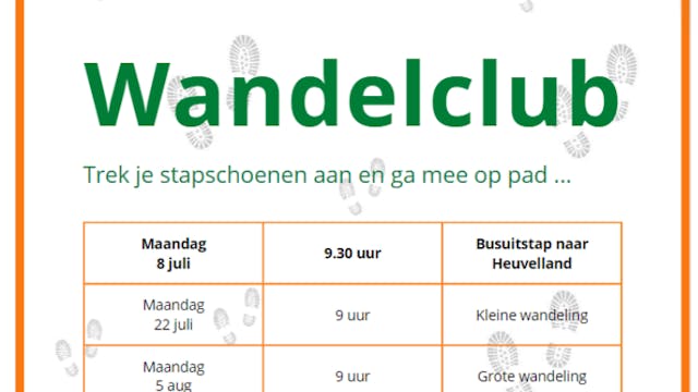 wandelclub De Zonnewijzer