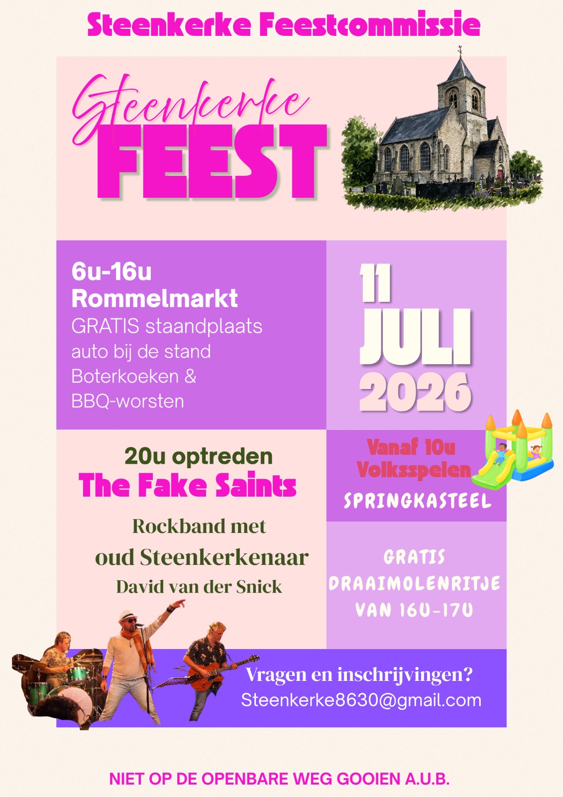 Rommelmarkt met optreden Steenkerke
