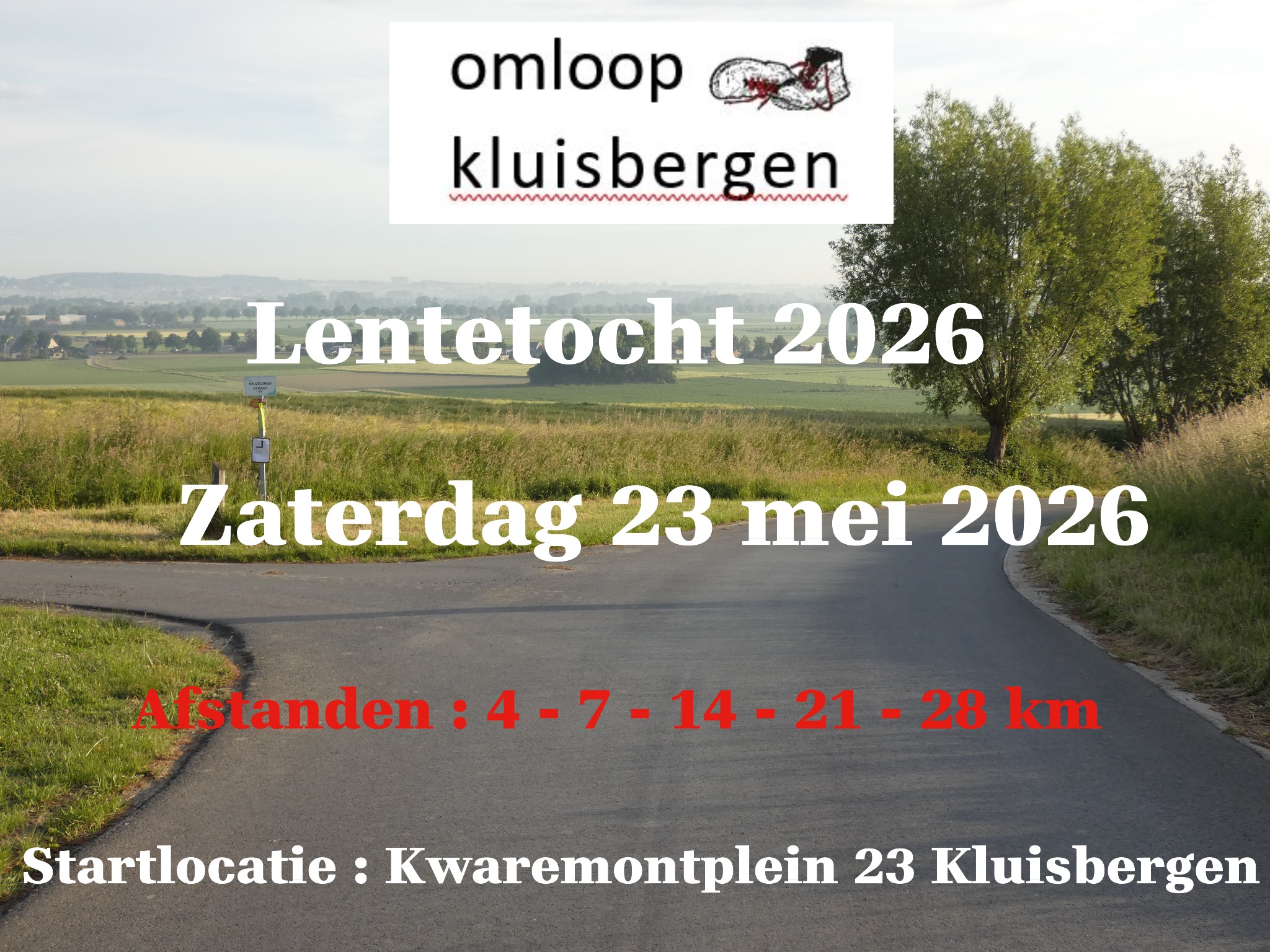 Flyer van de wandeltocht