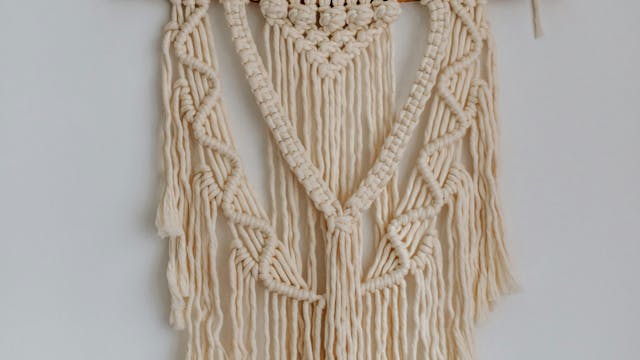 Macramé wanddecoratie