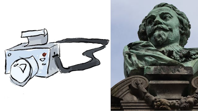 Grafiek Davidsfonds Camera - Borstbeeld J Jordaens