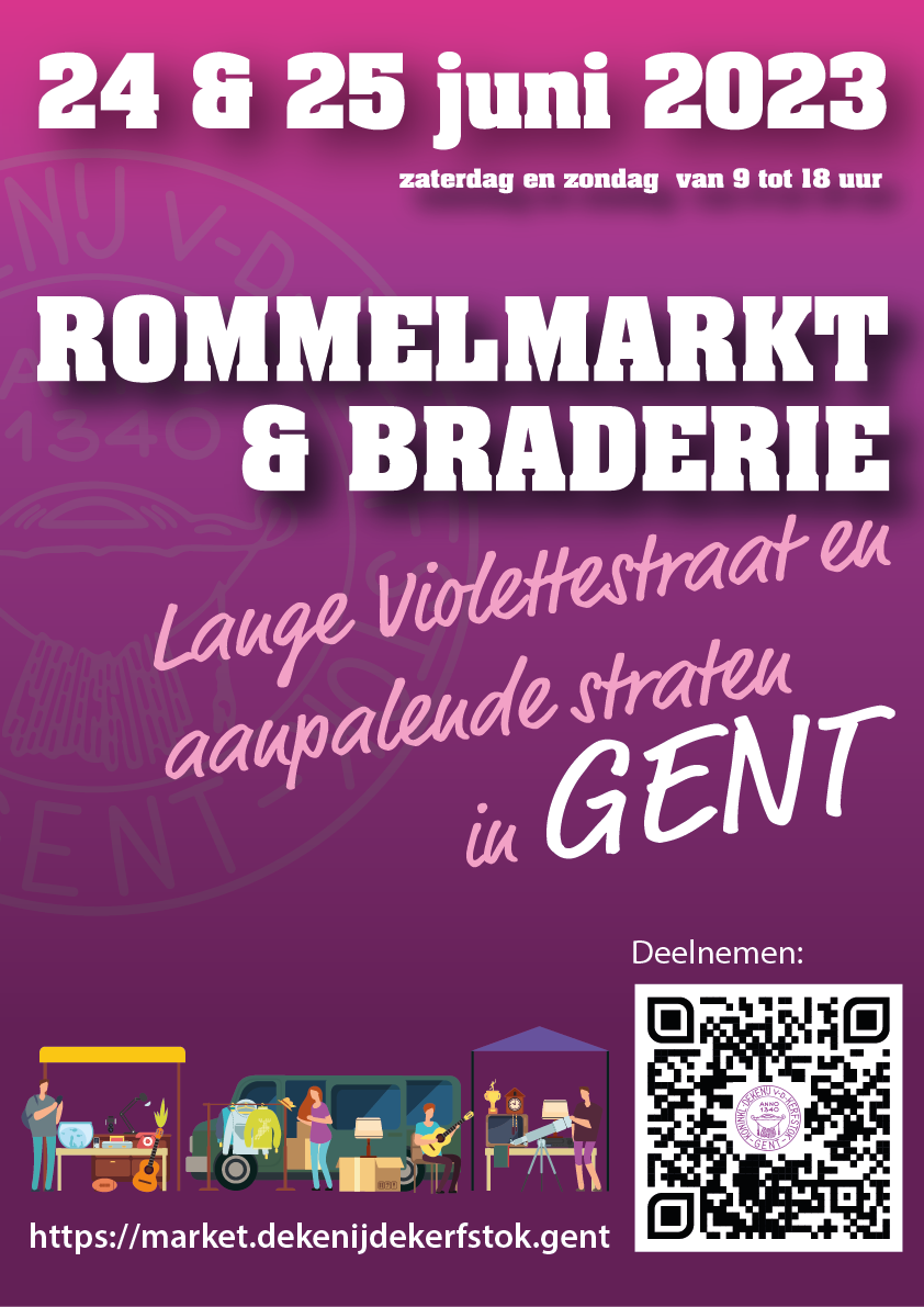 Rommelmarkt Lange Violettestraat Gent