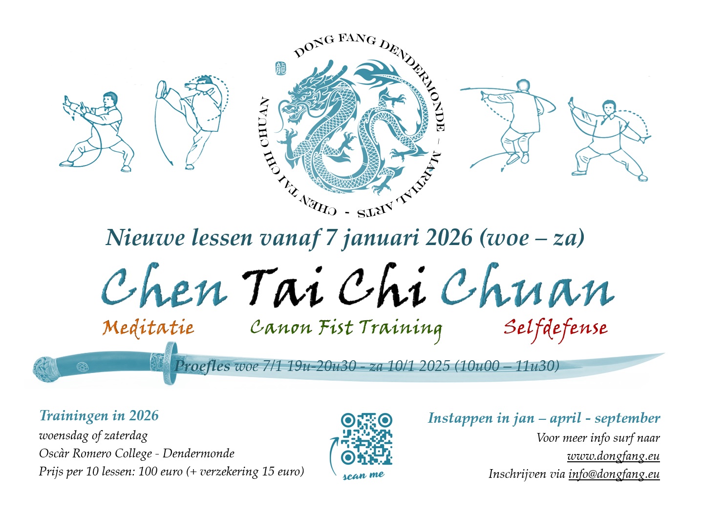 Nieuwe lessen Dong Fang 2026