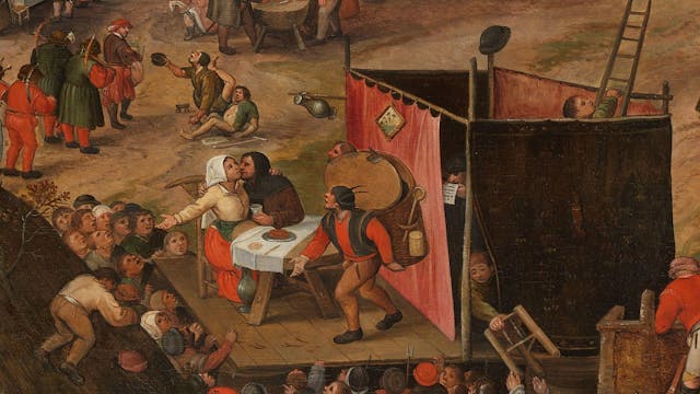 Boerenkermis met opvoering van een klucht