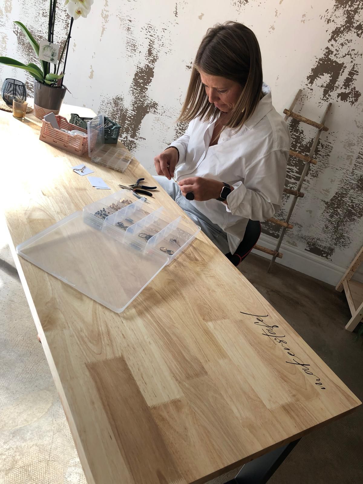 Juwelenworkshop door Jessie van Atelier Zwart/Wit