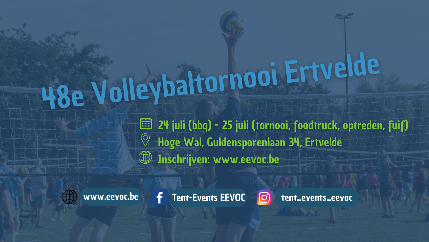 Volleybaltornooi op gras!