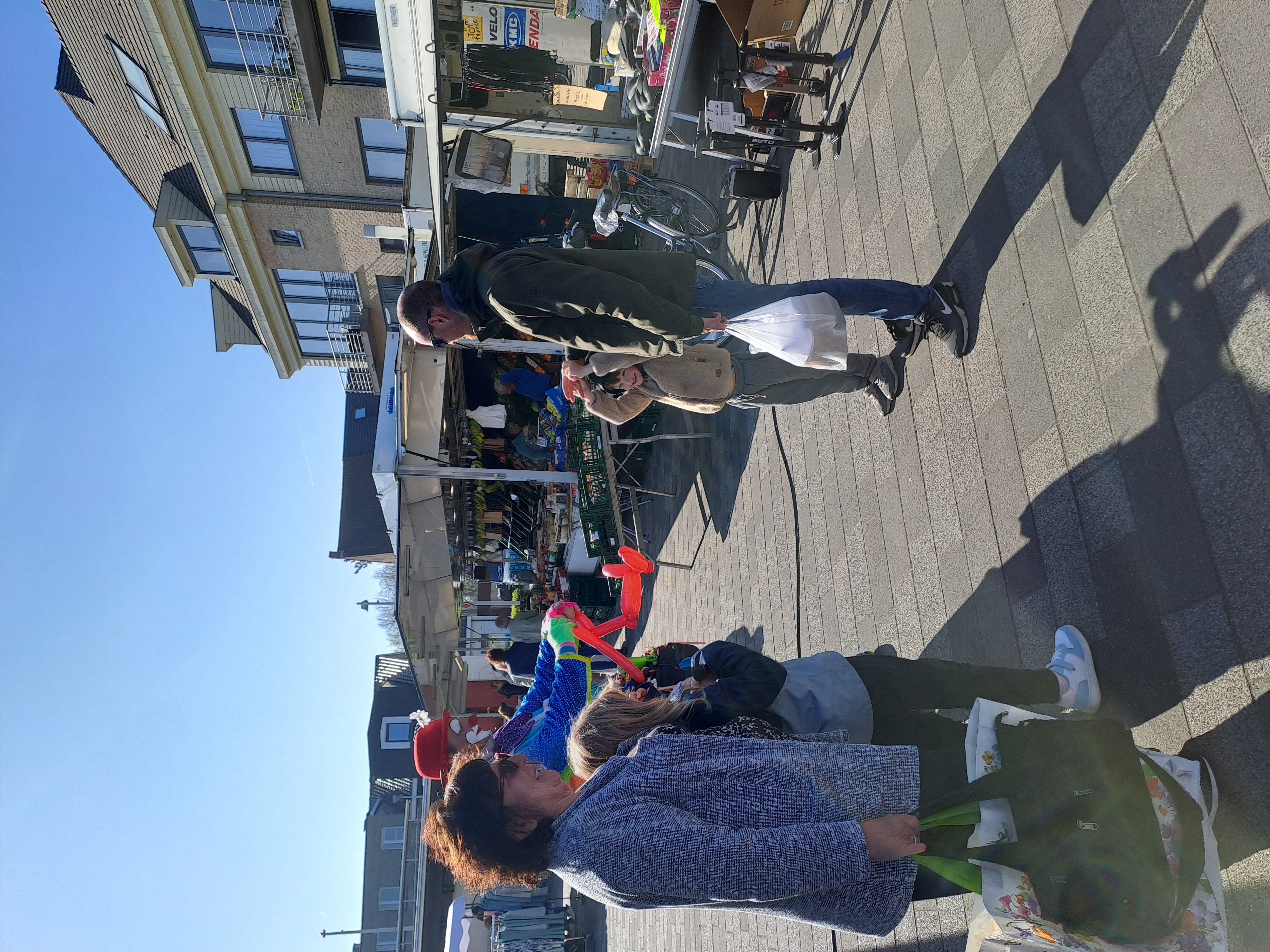 Animatie tijdens de maand april bij de actie 'Maand van de Markt'