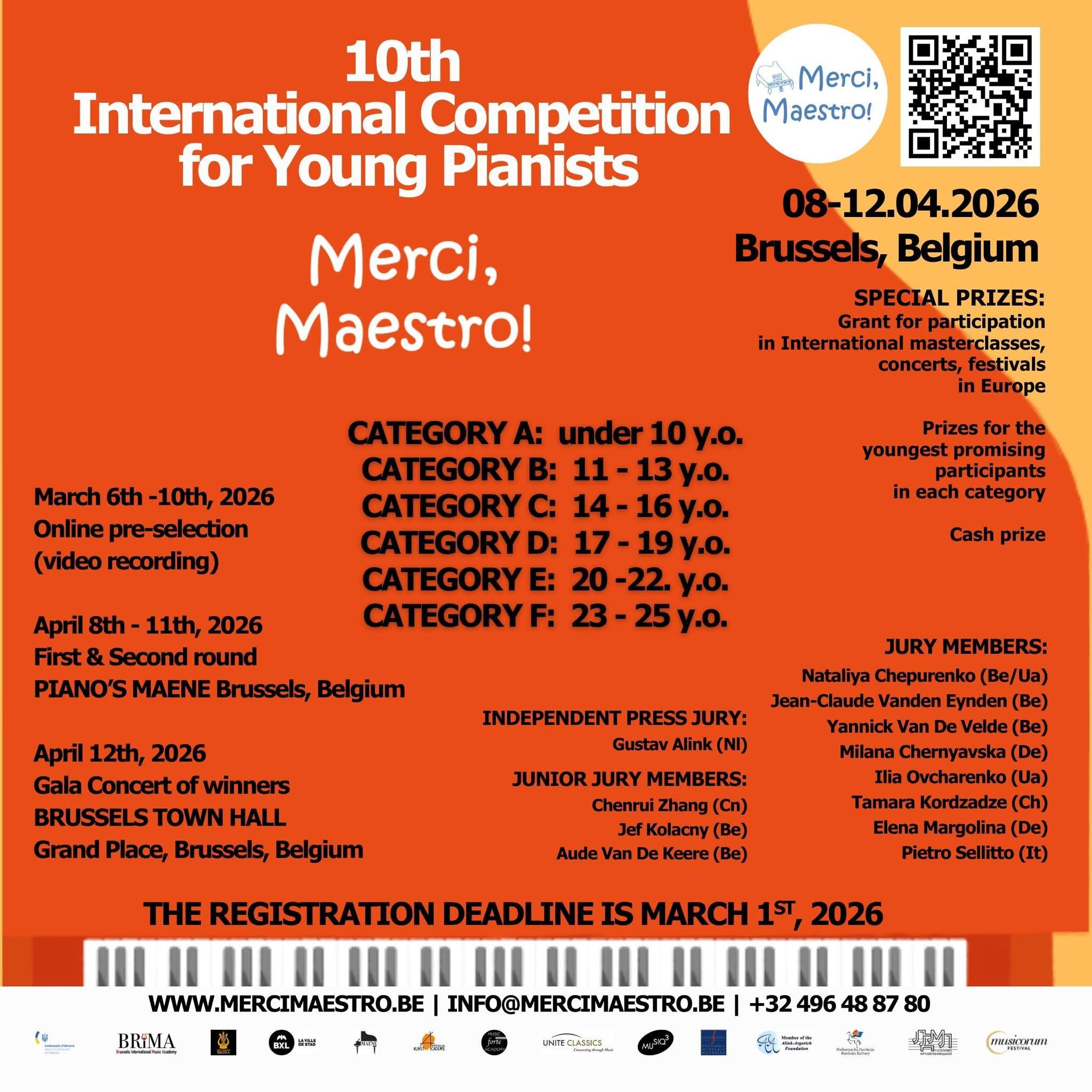 10th International Piano Competition "Merci, Maestro!" 2026