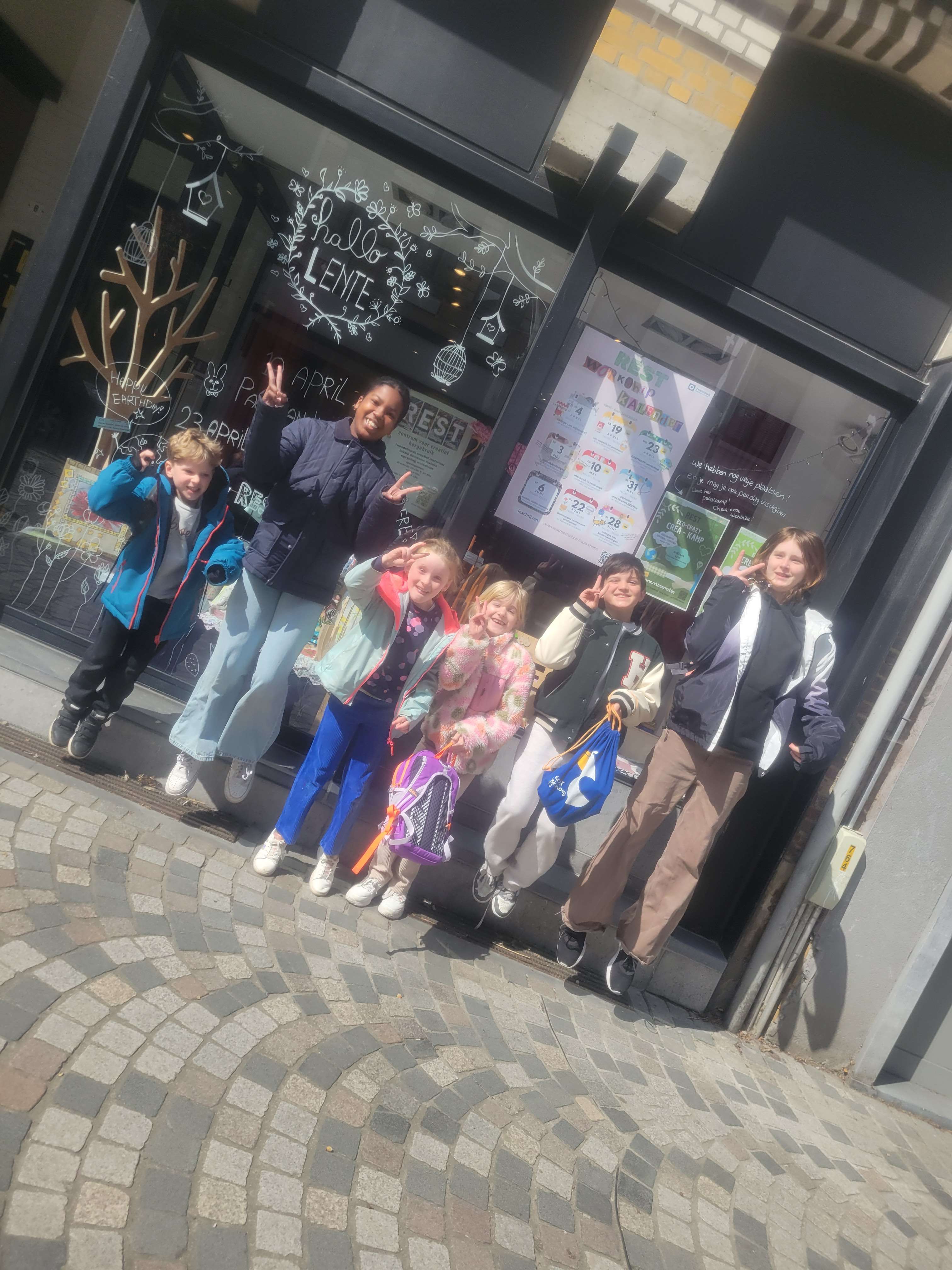 deelnemers kampje paasvakantie 2025 bij REST