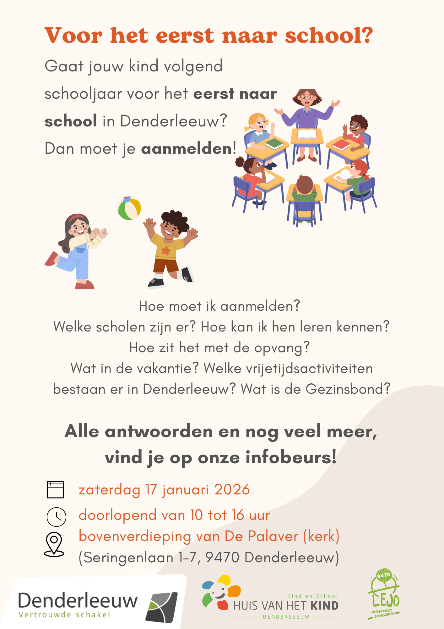 Voor het eerst naar school!