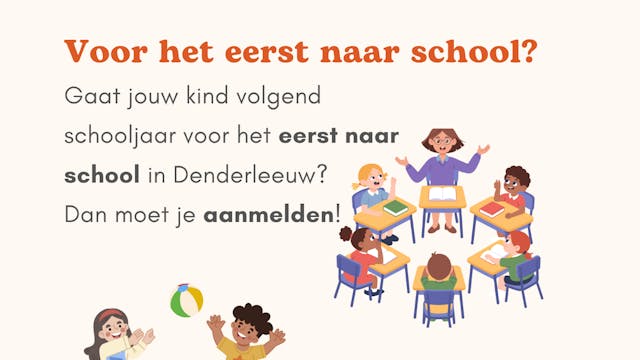 Voor het eerst naar school!