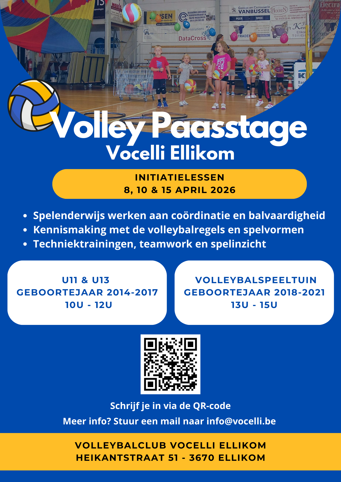 volley paasstage - initiatielessen
