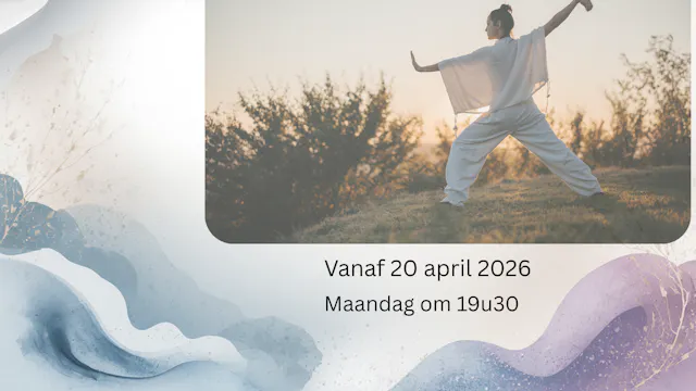 Tai Chi bij zonsondergang