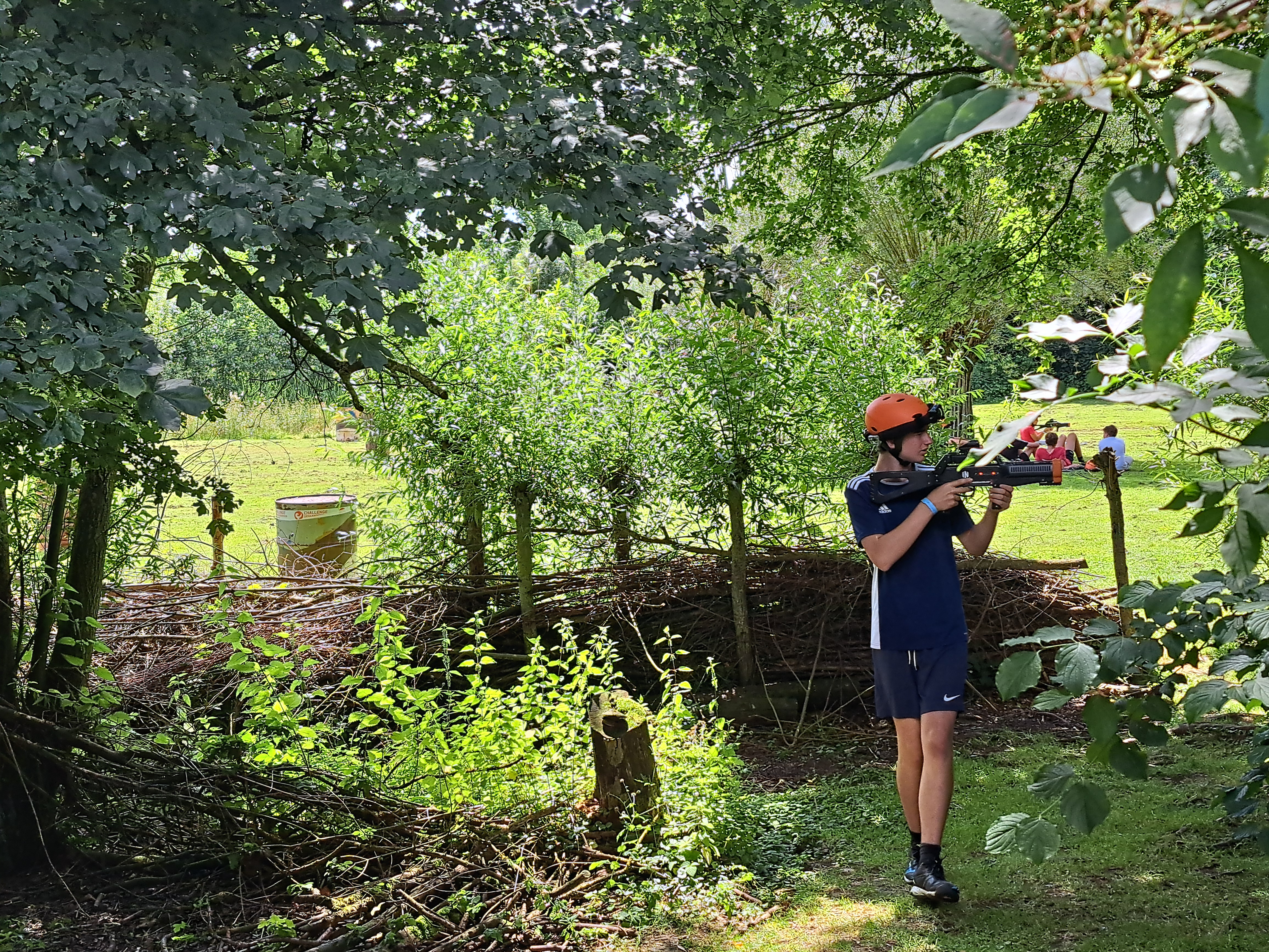 Lasershoot in provinciaal domein De Gavers in Geraardsbergen.