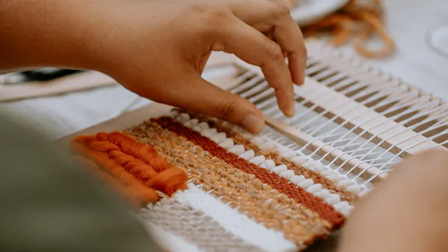 Workshop wandtapijtje weven op weefraam