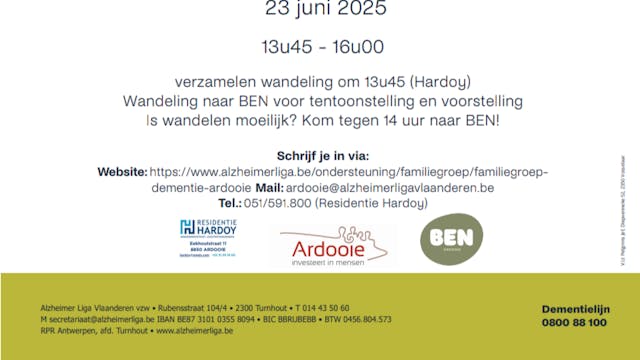 dag van de mantelzorger wandeling